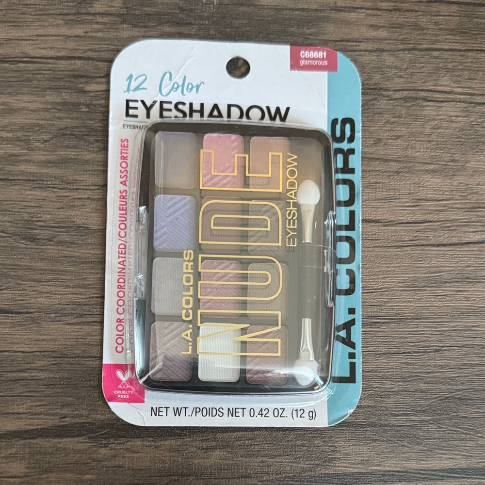 L.A. Colors 12 Color Eyeshadow Palette- Glamorous